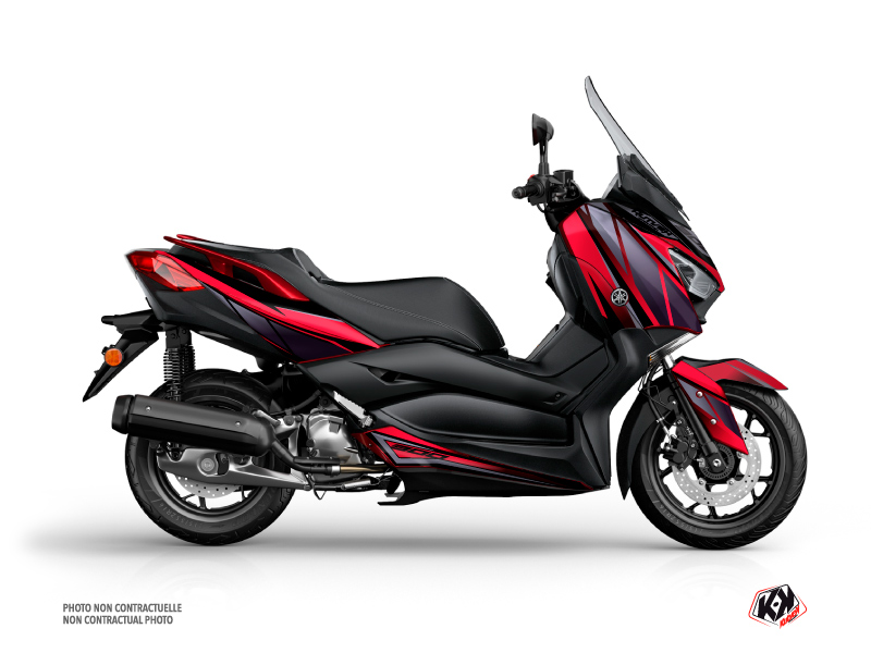 Kit Déco Maxiscooter Replica Yamaha XMAX 300 Rouge Noir