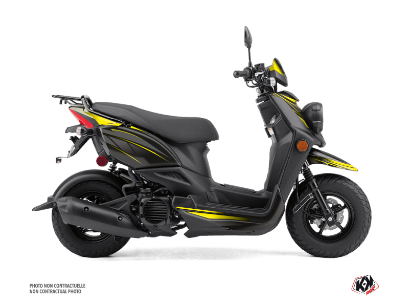 yamaha scooter replica  graphic kit black-yellow