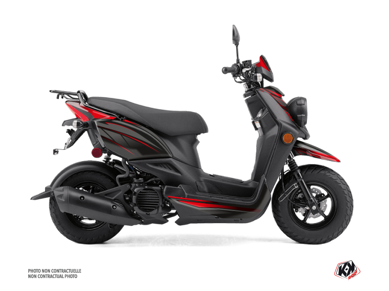 yamaha scooter replica  graphic kit black-red