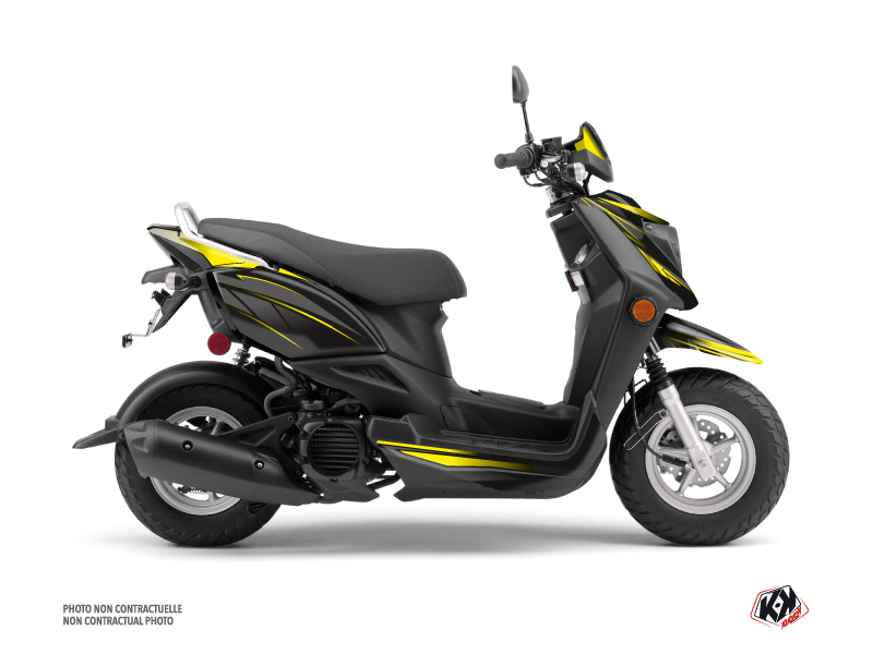 yamaha scooter replica  graphic kit black-yellow