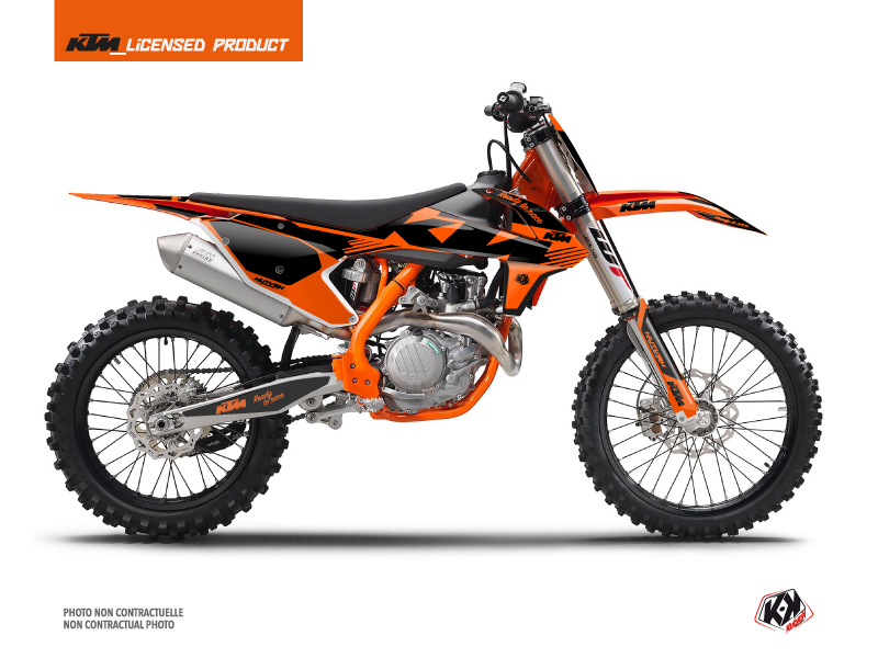 KTM 150 SX Dirt Bike Retro Graphic Kit Orange