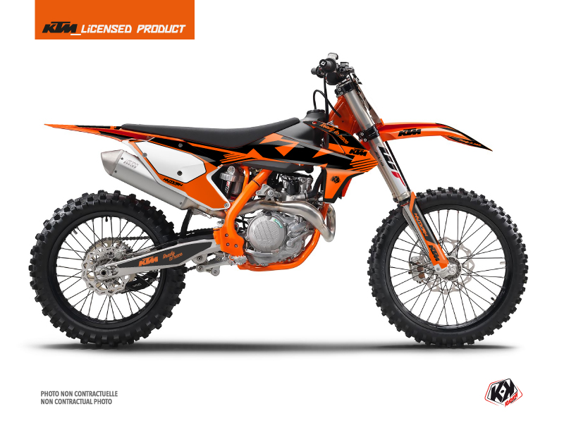 ktm dirt bike retro  graphic kit orange