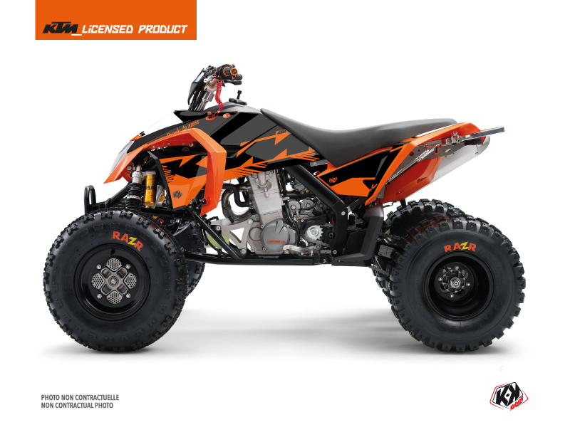 ktm atv retro  graphic kit orange