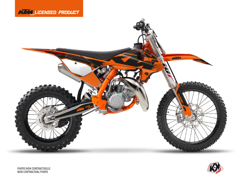 KTM 85 SX Dirt Bike Retro Graphic Kit Orange