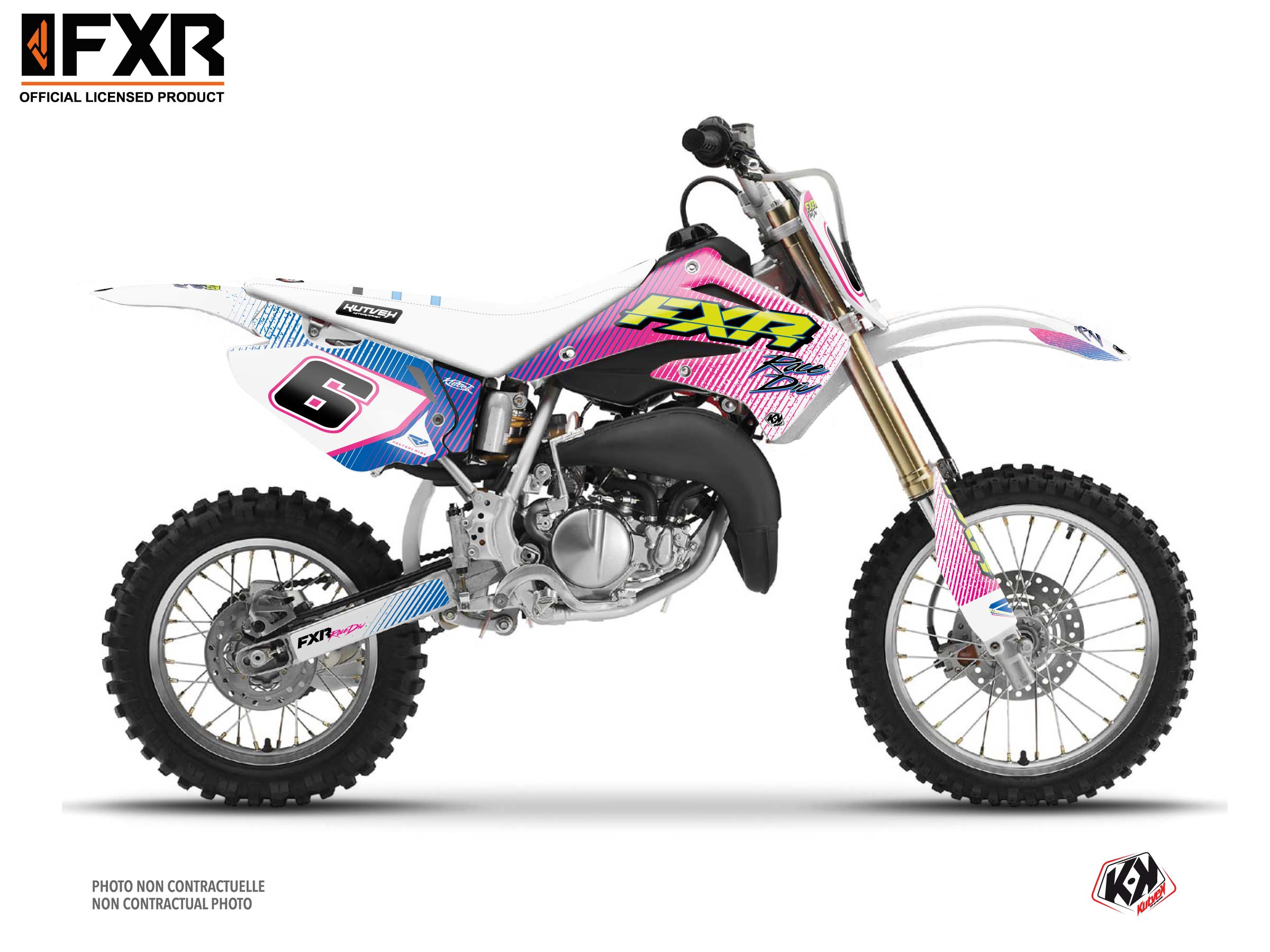honda dirt bike fxr retro  graphic kit 