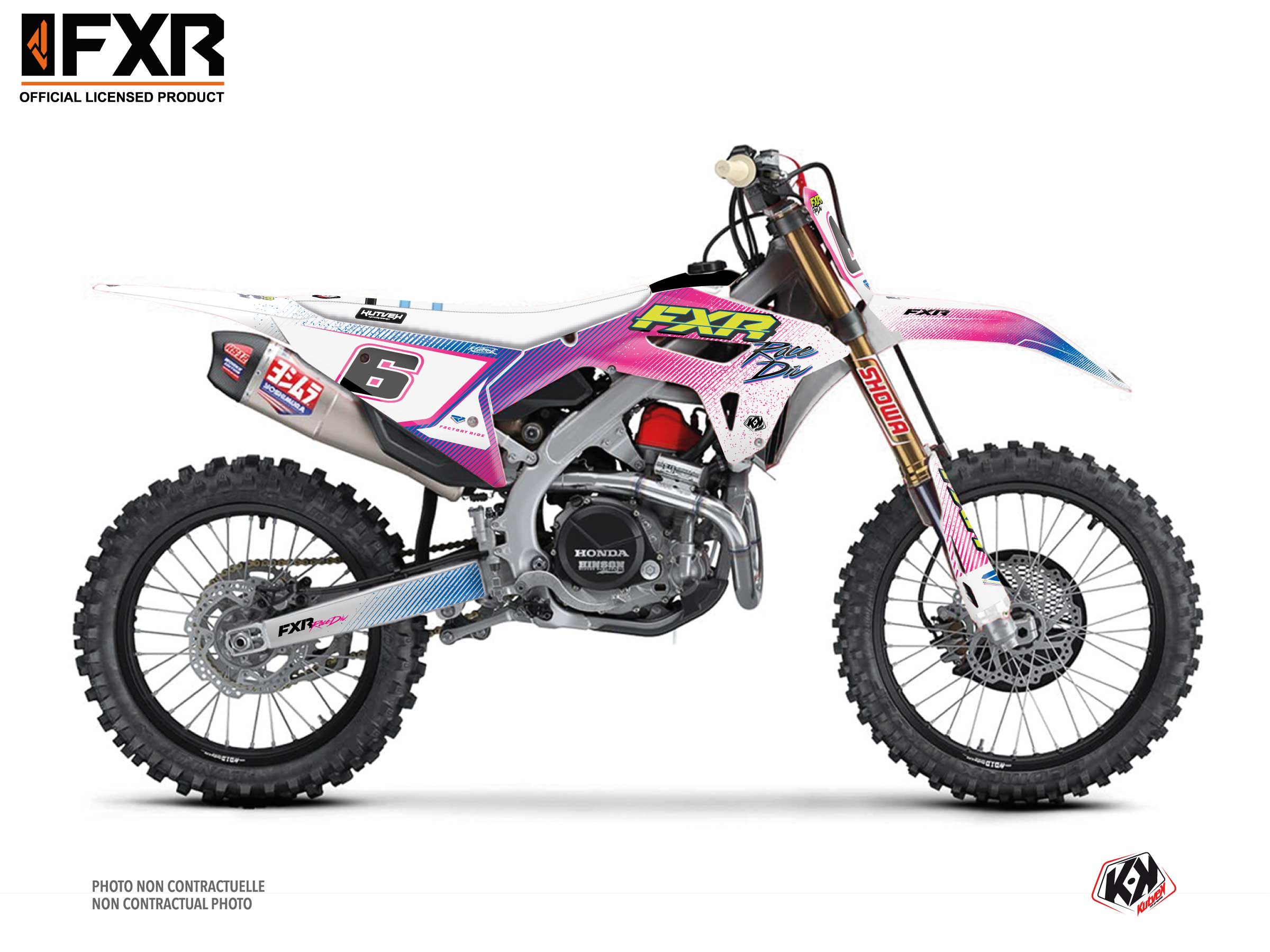 honda dirt bike fxr retro  graphic kit 