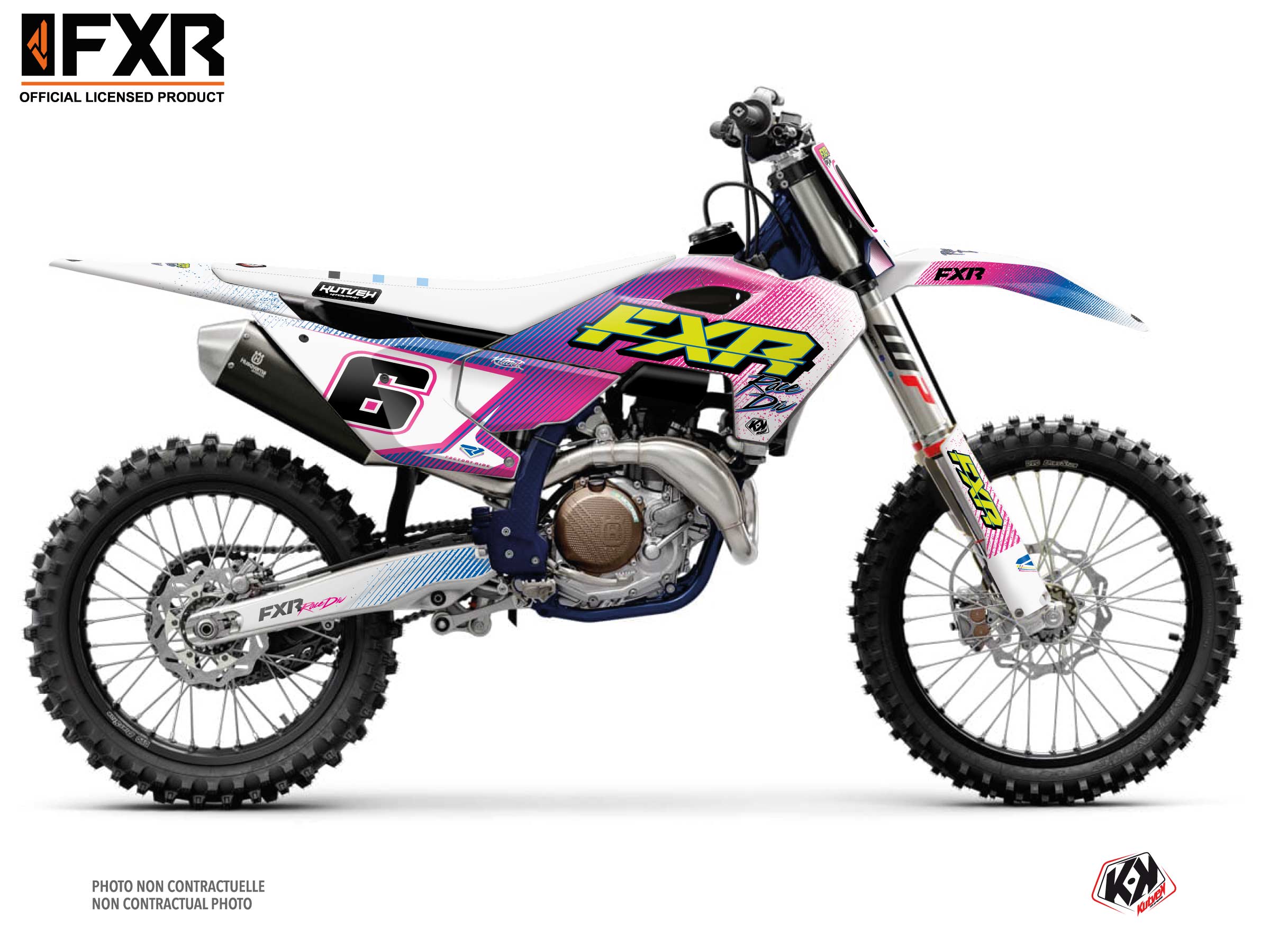 husqvarna dirt bike fxr retro  graphic kit 