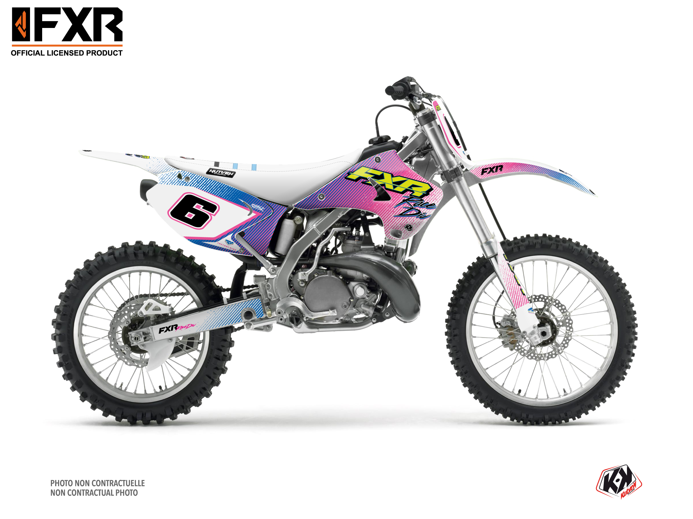 kawasaki dirt bike fxr retro  graphic kit 