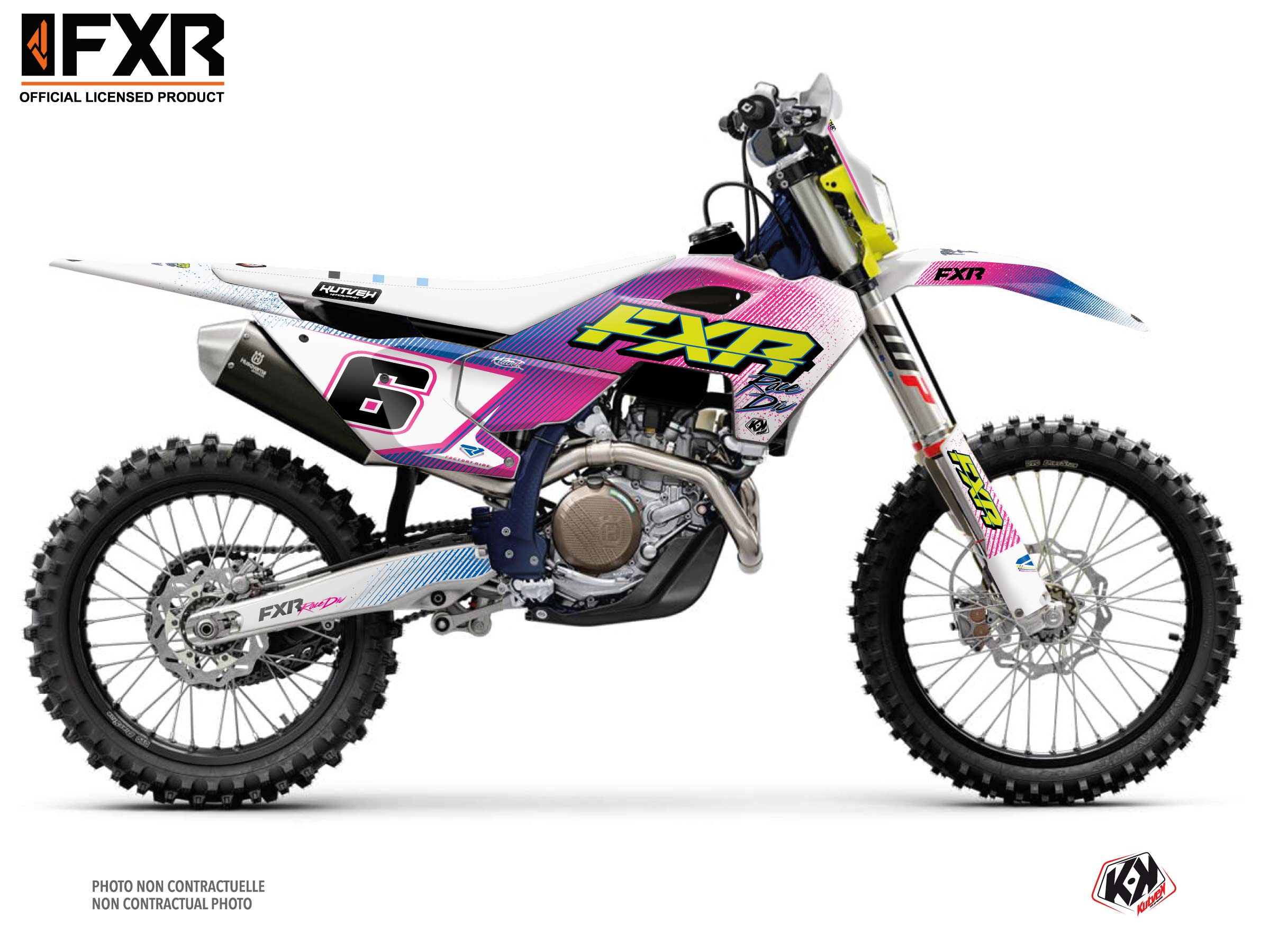 husqvarna dirt bike fxr retro  graphic kit 