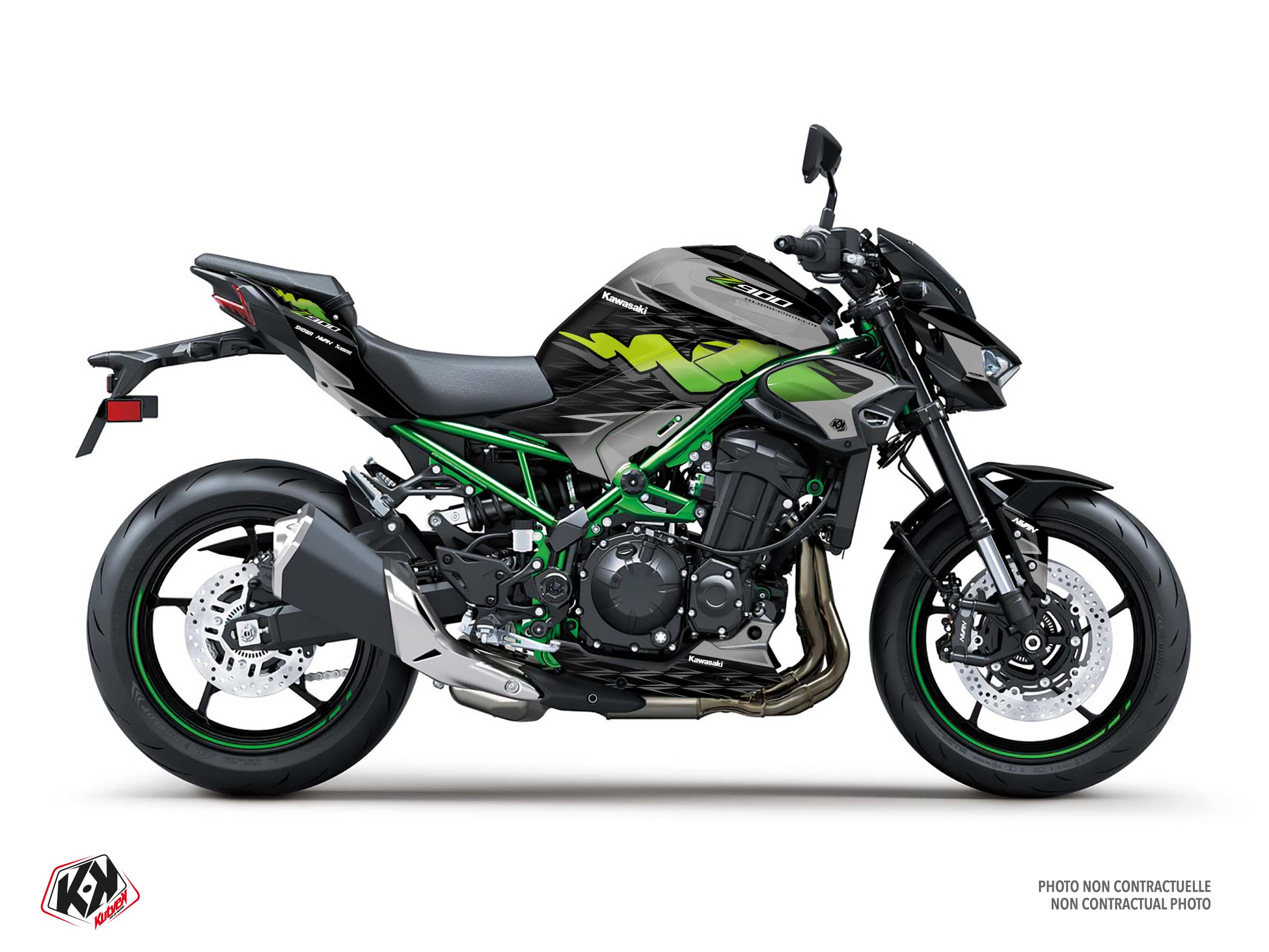 kit déco moto kawasaki revival vert 