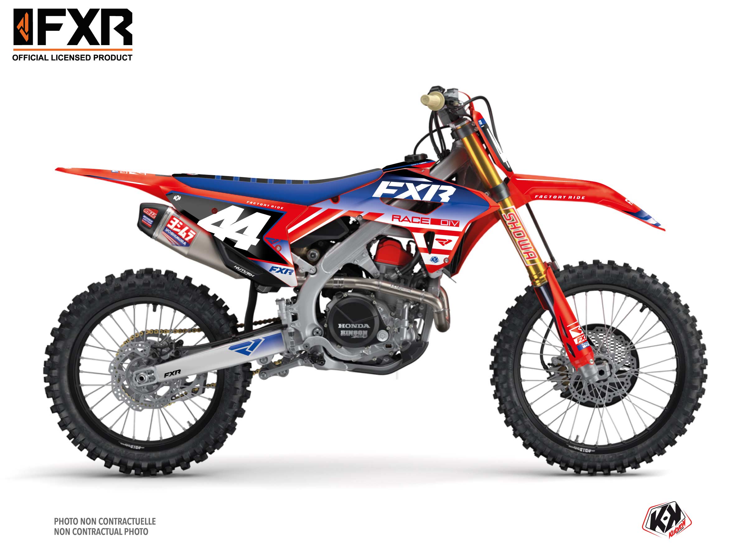 honda dirt bike fxr revo  graphic kit red