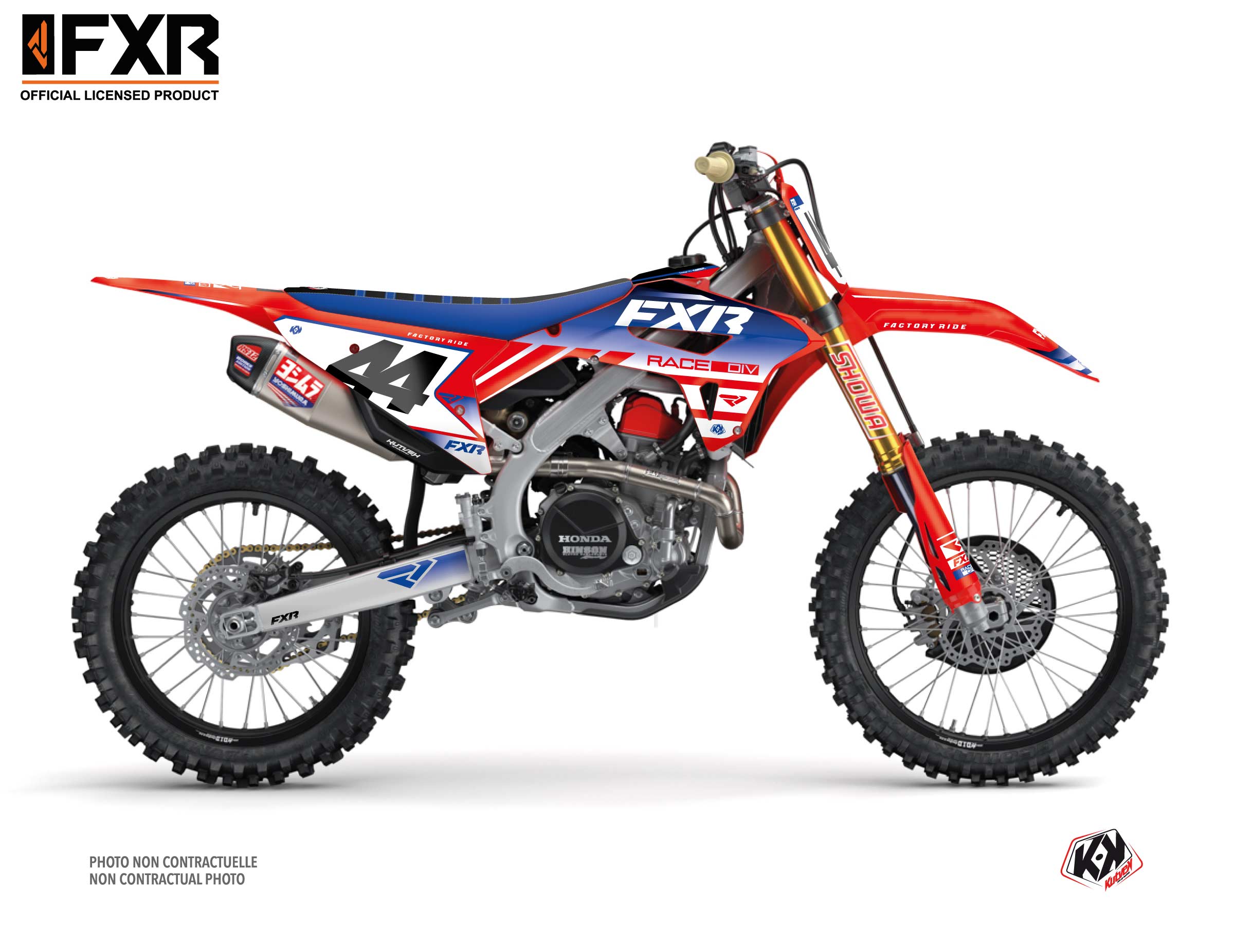 honda dirt bike fxr revo  graphic kit red