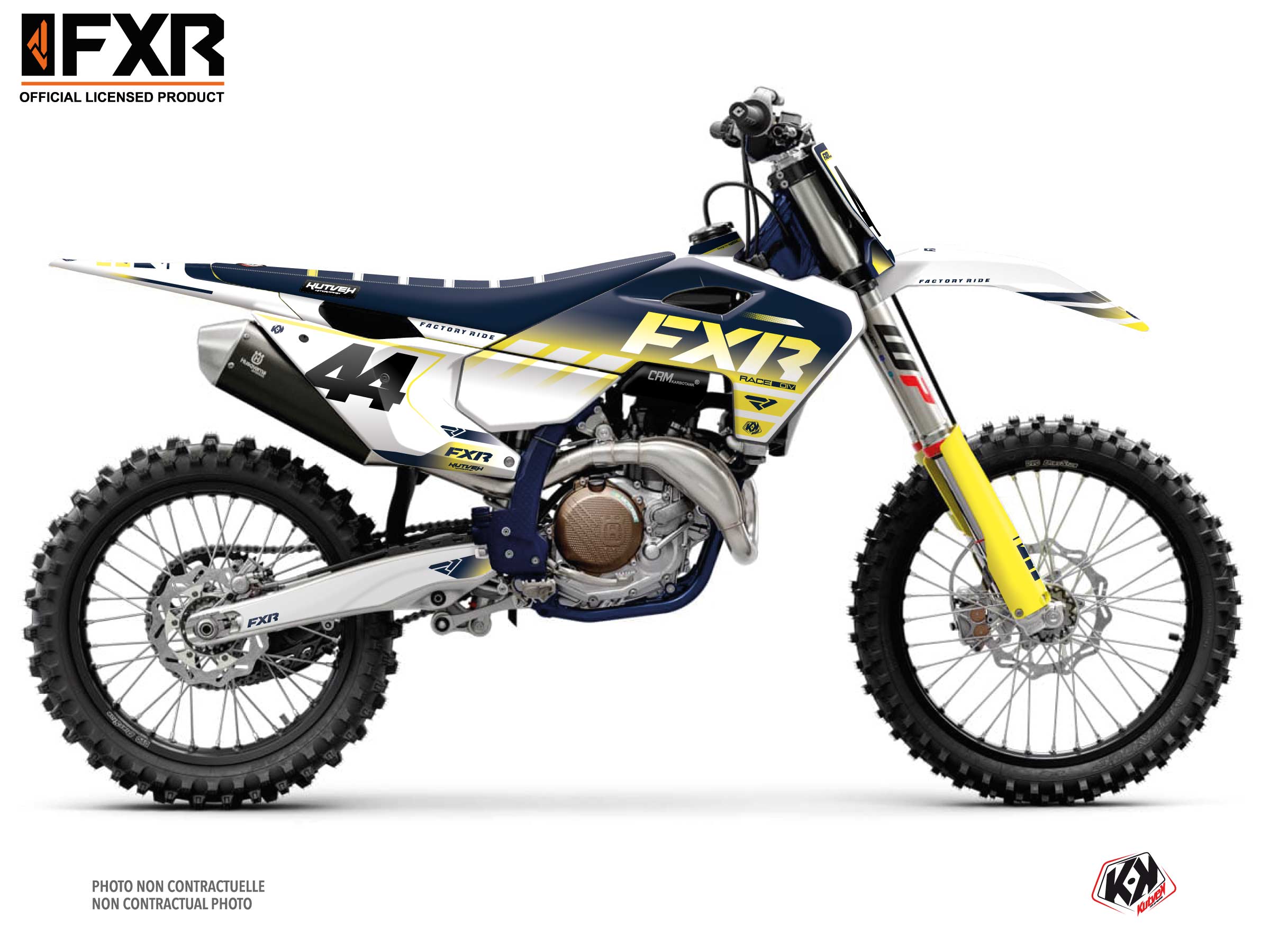 husqvarna dirt bike fxr revo  graphic kit white