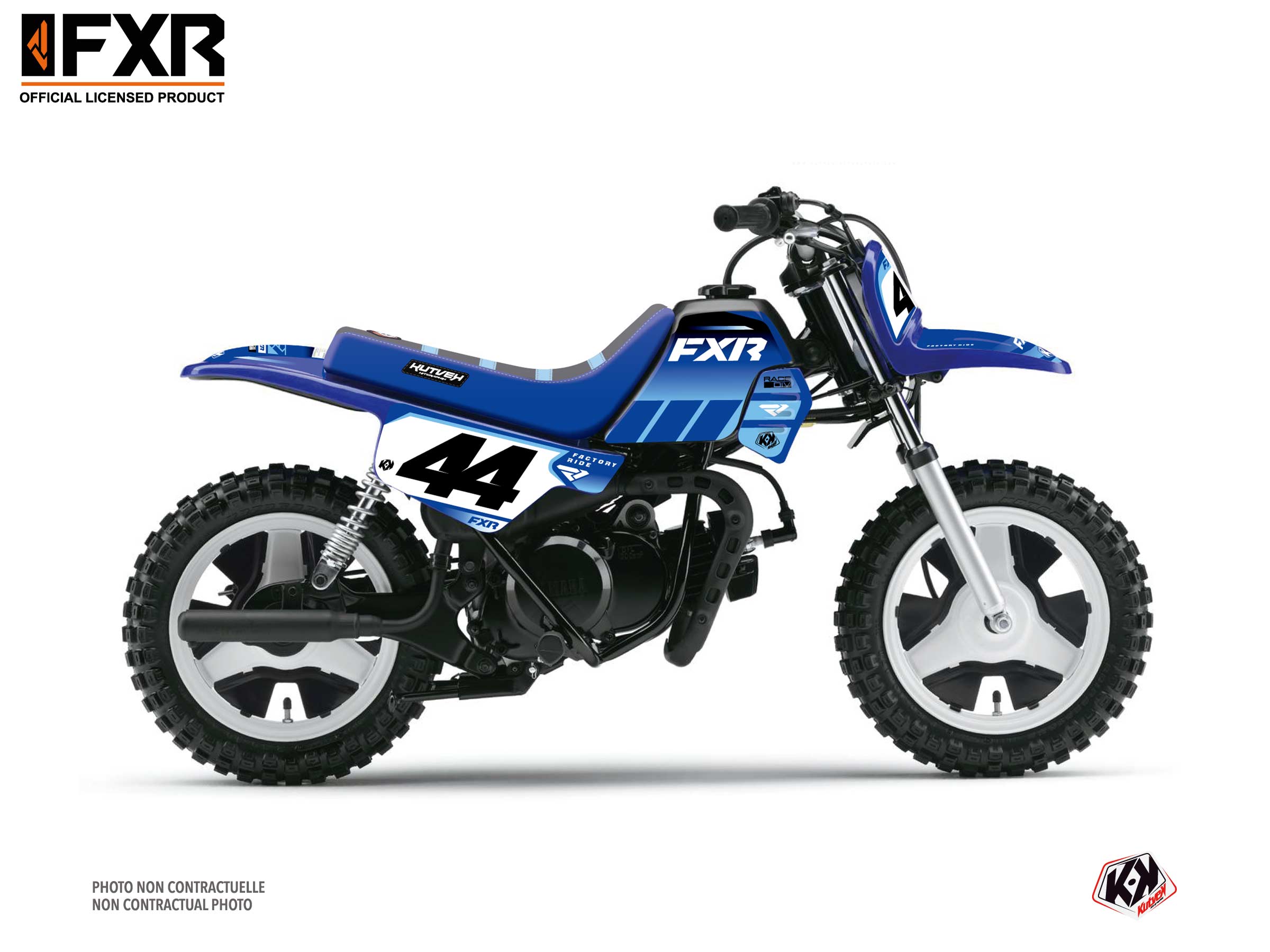 yamaha dirt bike fxr revo  graphic kit blue