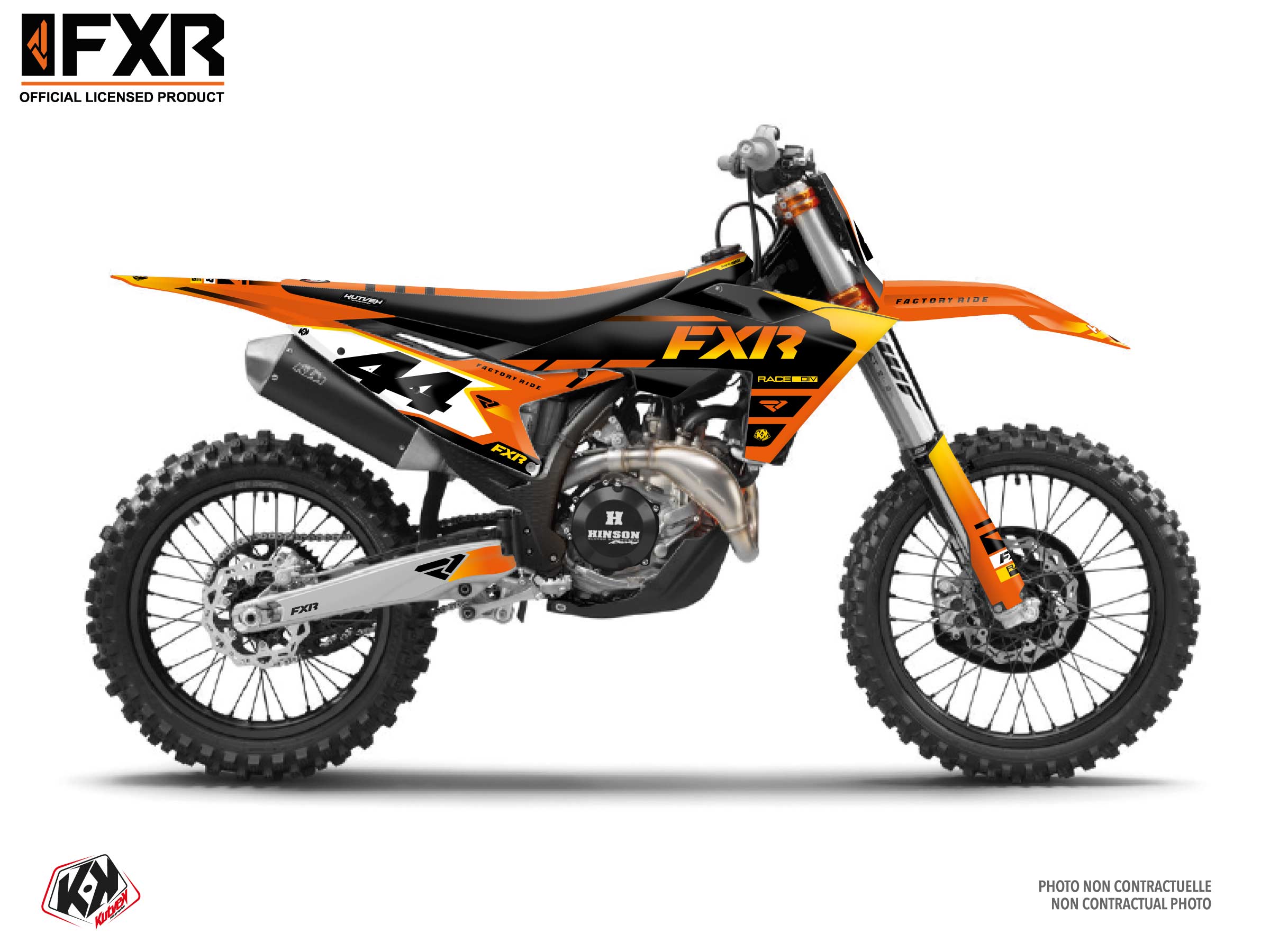 Ktm Sx 250 Dirt Bike Fxr Revo Graphic Kit Orange