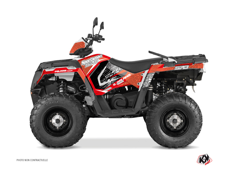 kit déco quad polaris rock rouge 