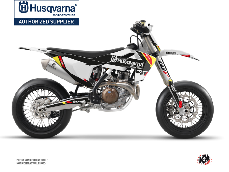 Husqvarna 450 FS Dirt Bike Rocky Graphic Kit Black