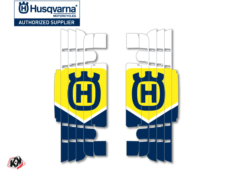 Graphic Kit Radiator guards Rocky Husqvarna TC-FC 2016-2017 Blue