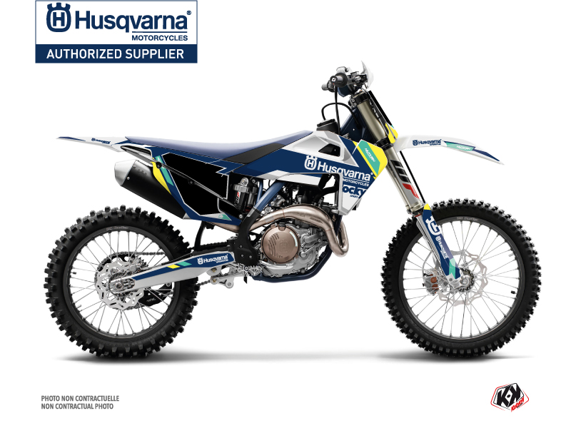 Husqvarna FC 250 Dirt Bike Rocky Graphic Kit Blue