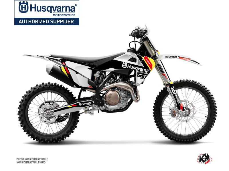 Husqvarna FC 450 Dirt Bike Rocky Graphic Kit Black