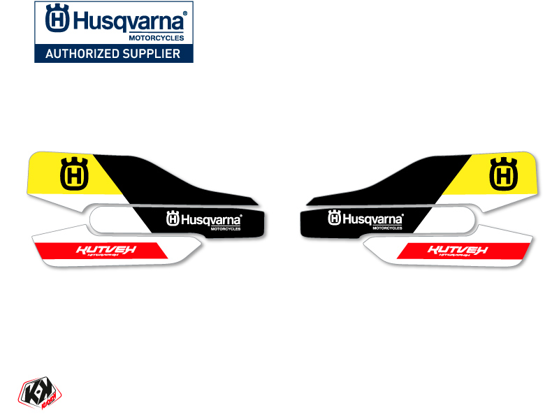 Kit Déco Stickers de protège mains Rocky Moto Cross Husqvarna TC-FC Noir