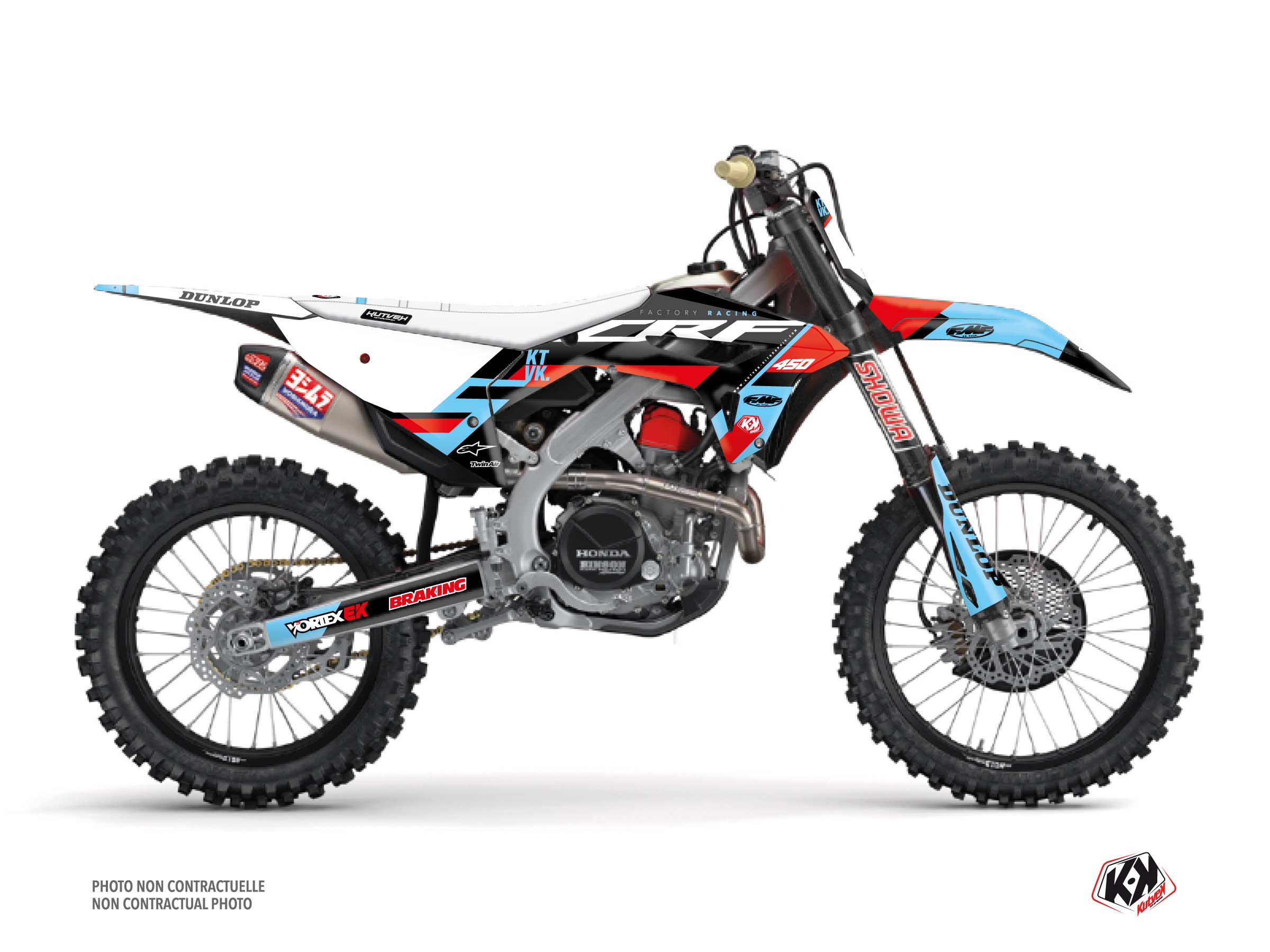 honda dirt bike rookie  graphic kit black