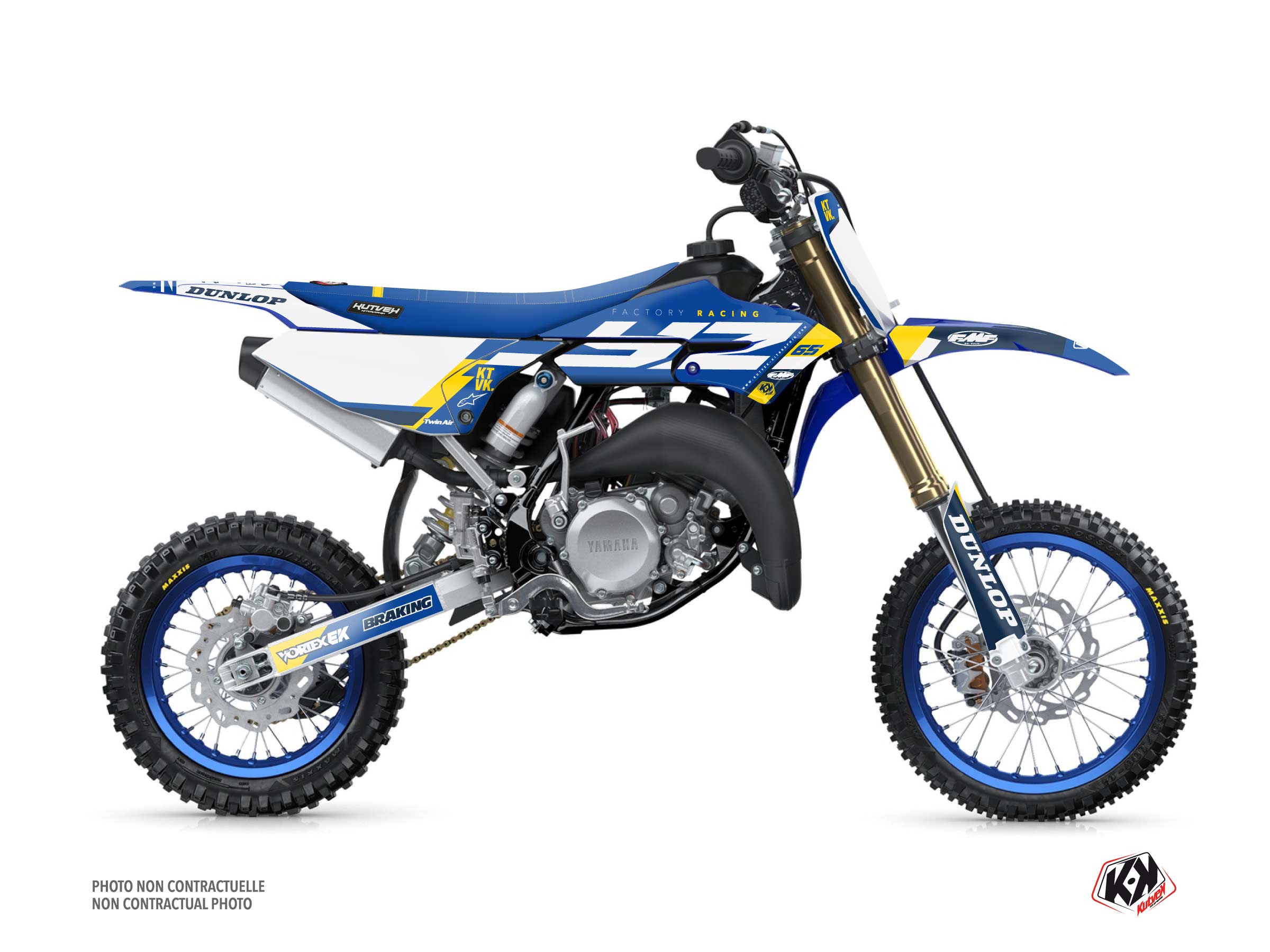 yamaha dirt bike rookie  graphic kit blue