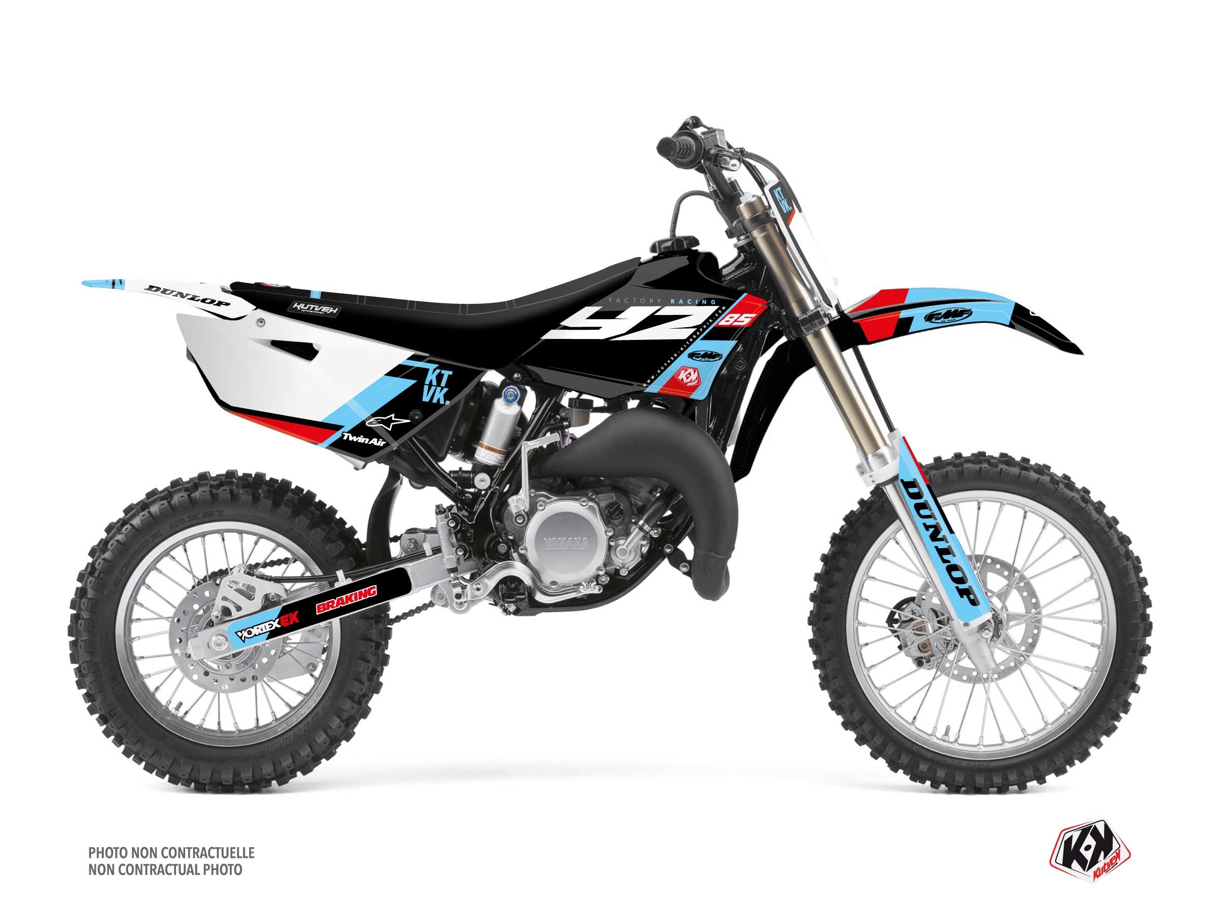 yamaha dirt bike rookie  graphic kit black