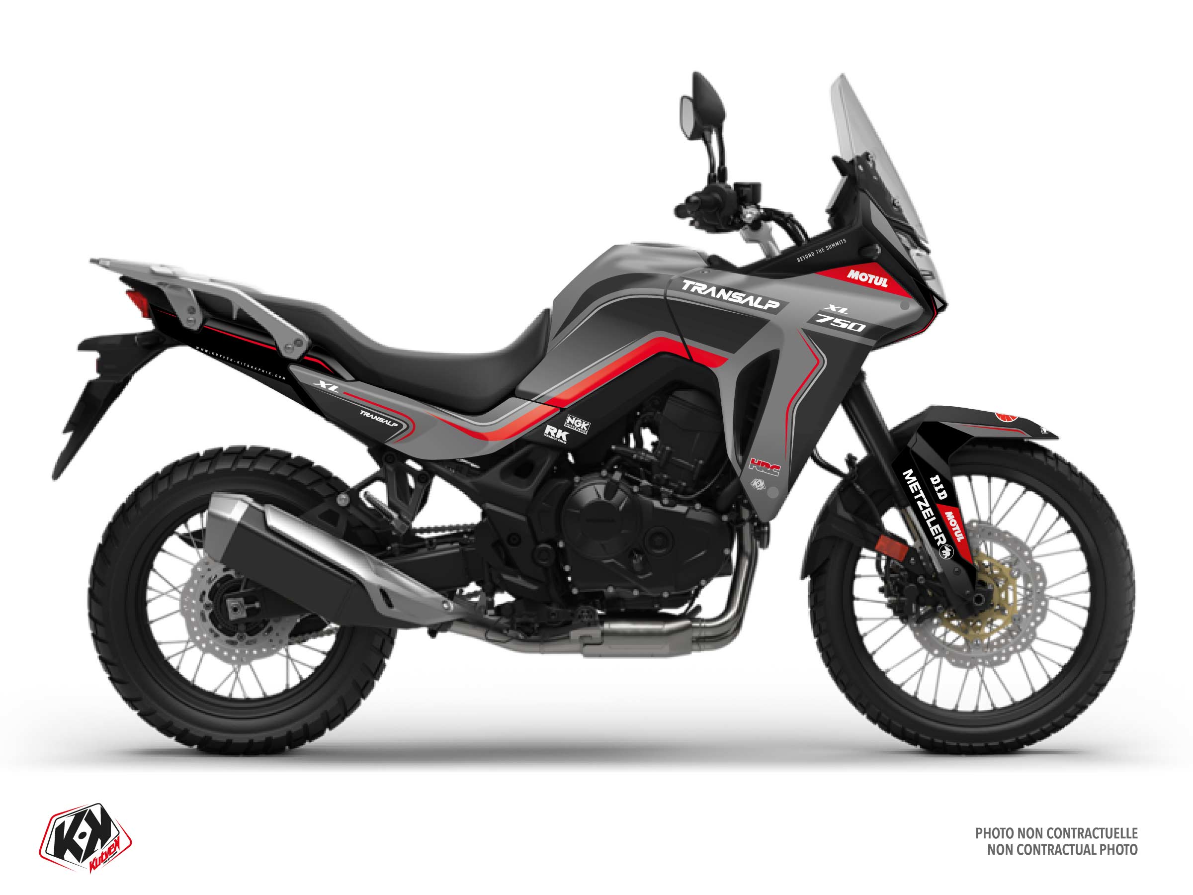 honda street bike rover  graphic kit grey