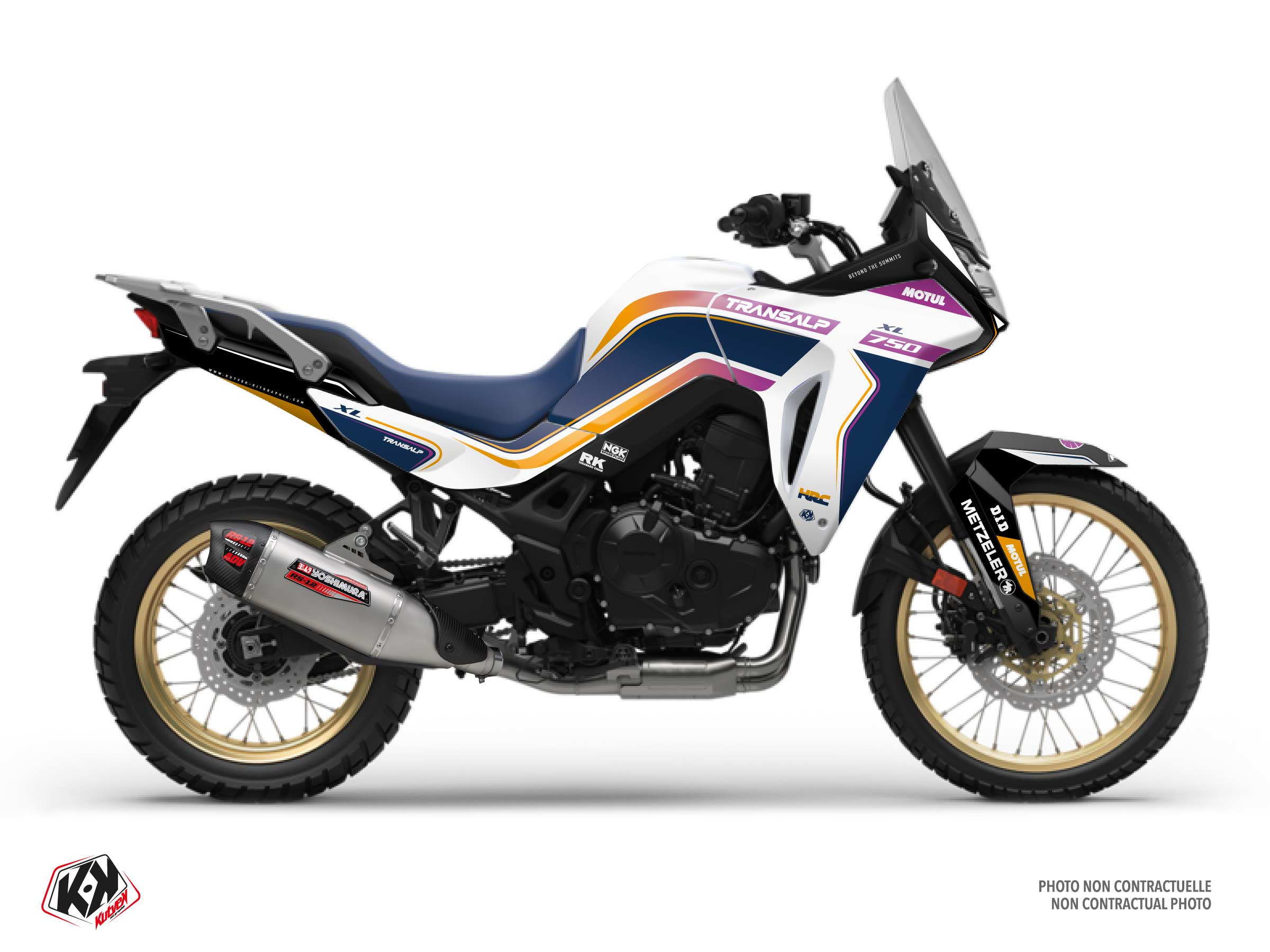 kit déco moto honda rover violet 