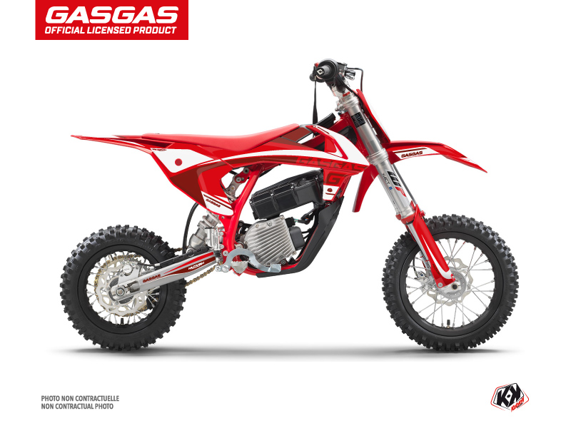 GASGAS MC-E 5 Dirt Rush Flash Graphic Kit Red