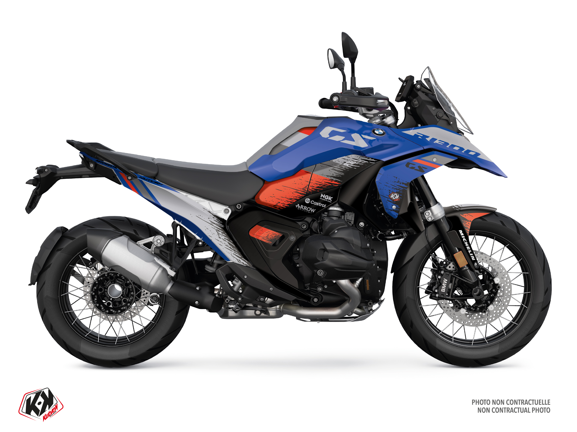 bmw street bike schorsch  graphic kit blue