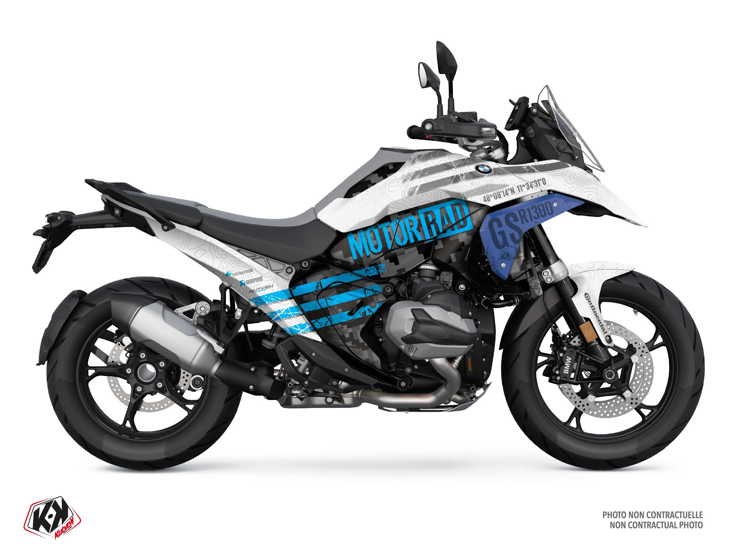 bmw street bike sektor  graphic kit white