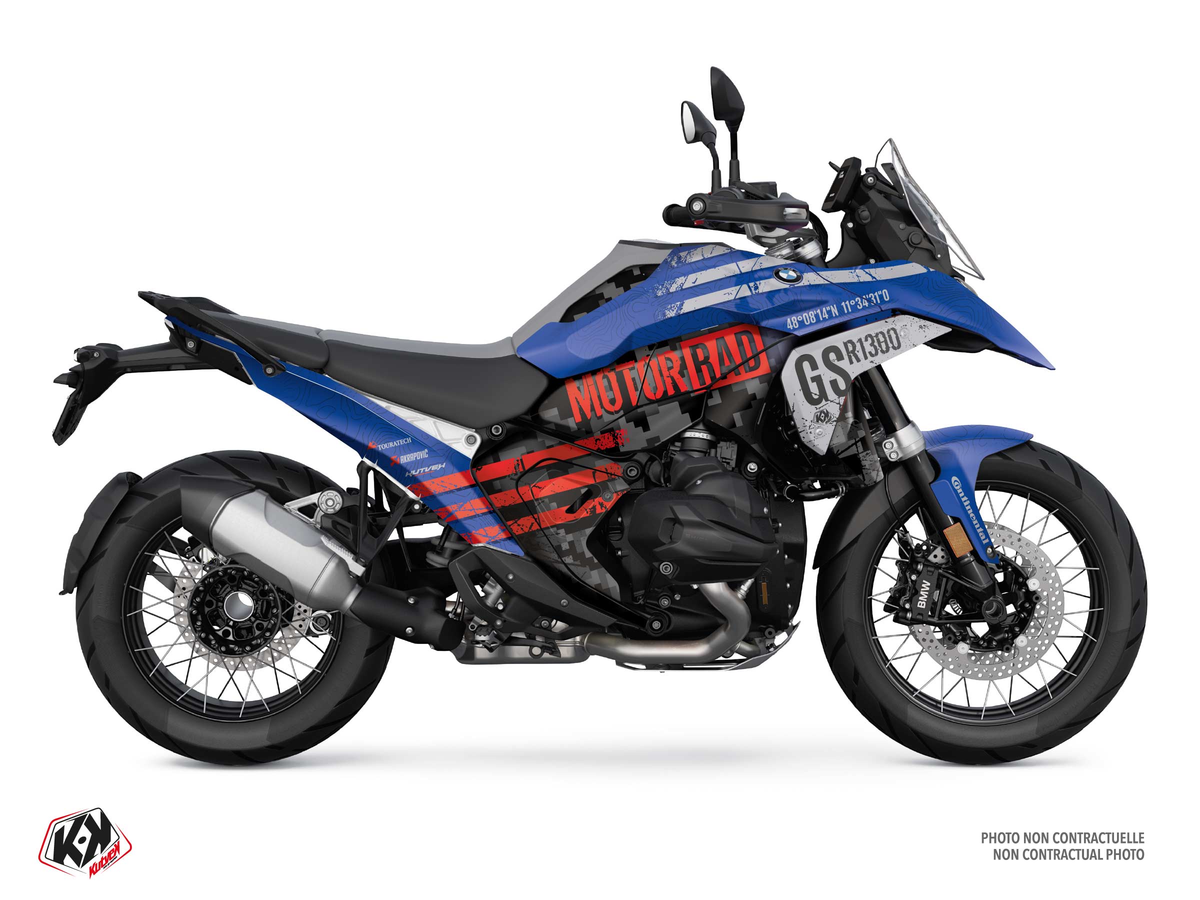 bmw street bike sektor  graphic kit blue