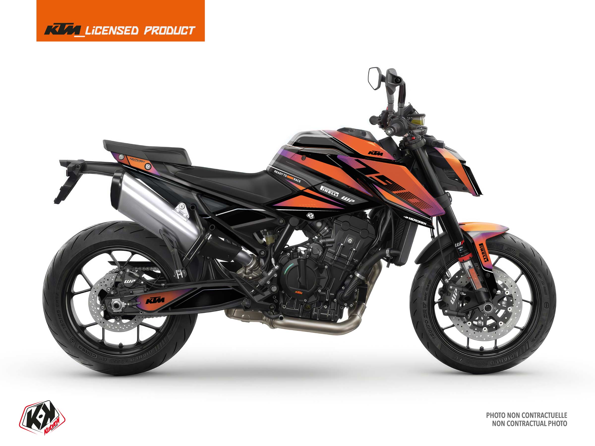 kit déco moto ktm shard violet 