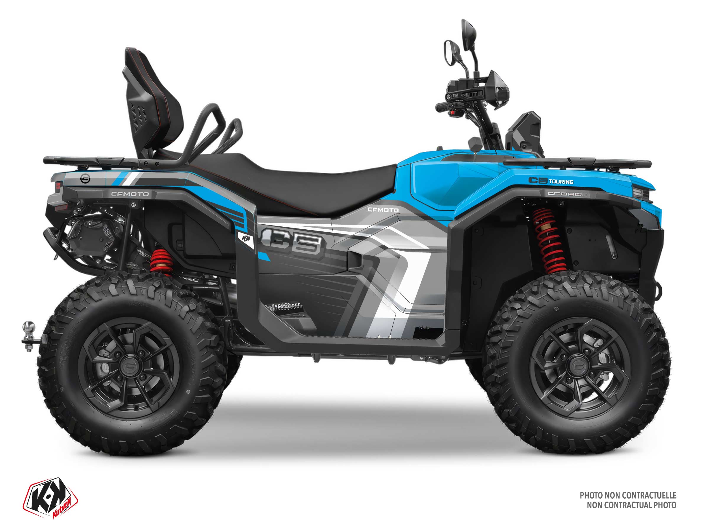 kit déco quad cf moto sharp bleu 