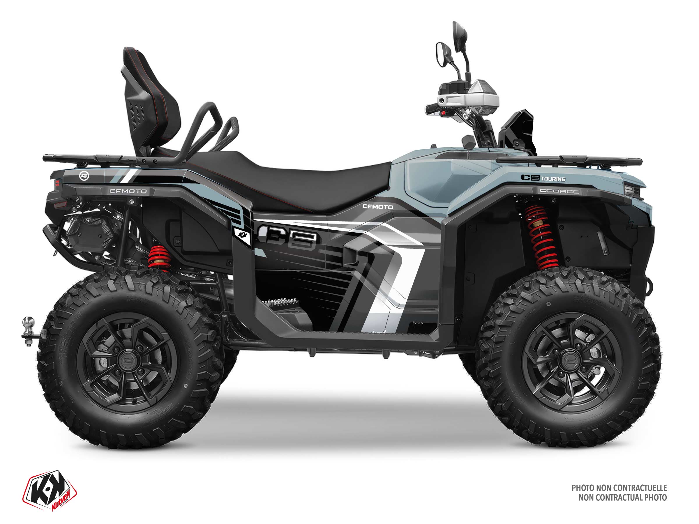 kit déco quad cf moto sharp gris 
