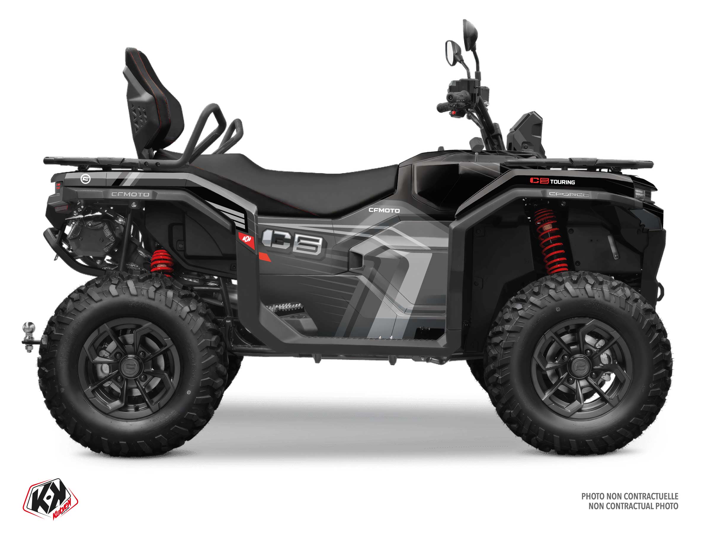 kit déco quad cf moto sharp noir 
