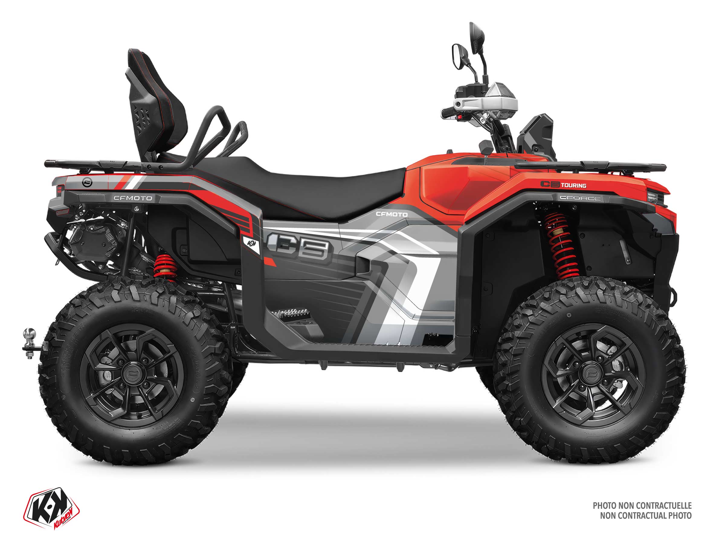 kit déco quad cf moto sharp rouge 