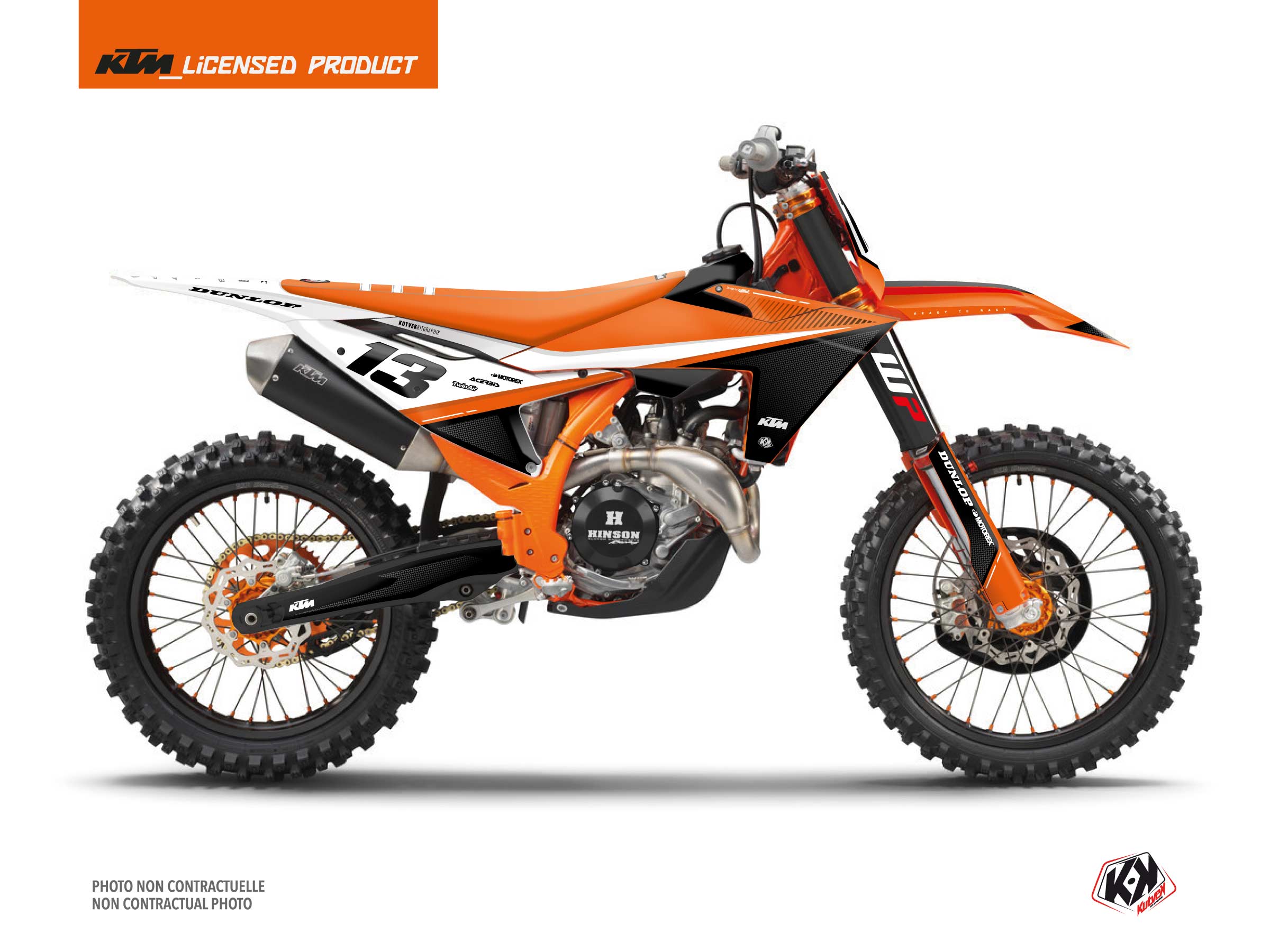 ktm dirt bike shaw  graphic kit black