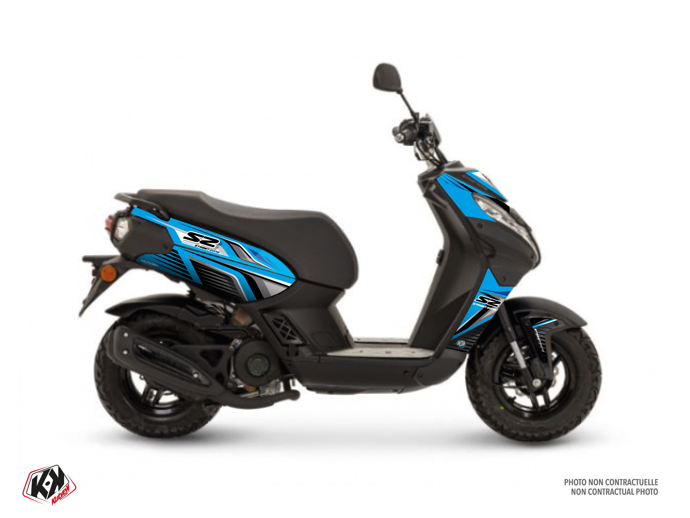 PEUGEOT STREETZONE 50 4T NAKED SCOOTER SHINE GRAPHIC KIT BLUE