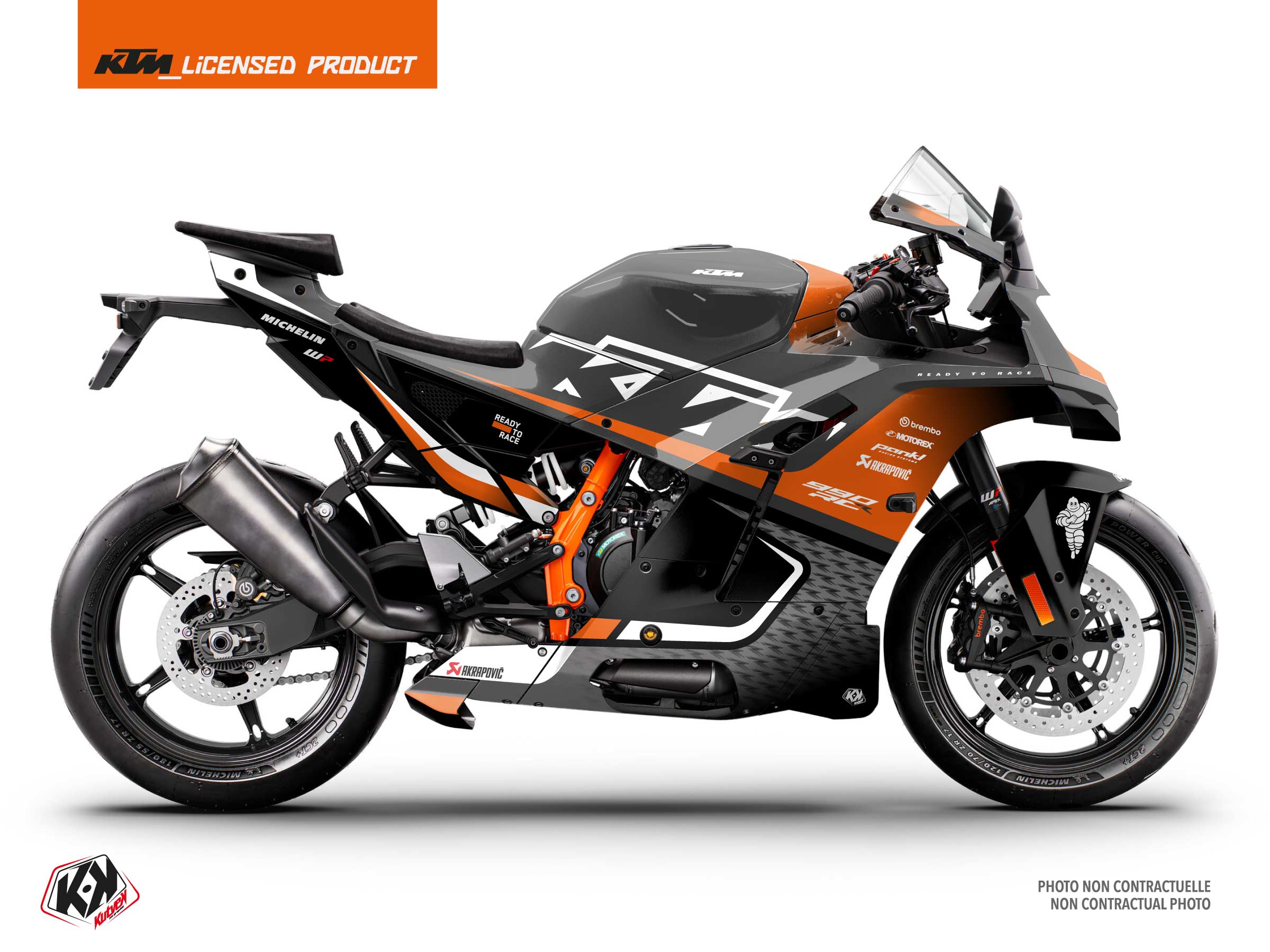 ktm street bike signal  graphic kit black