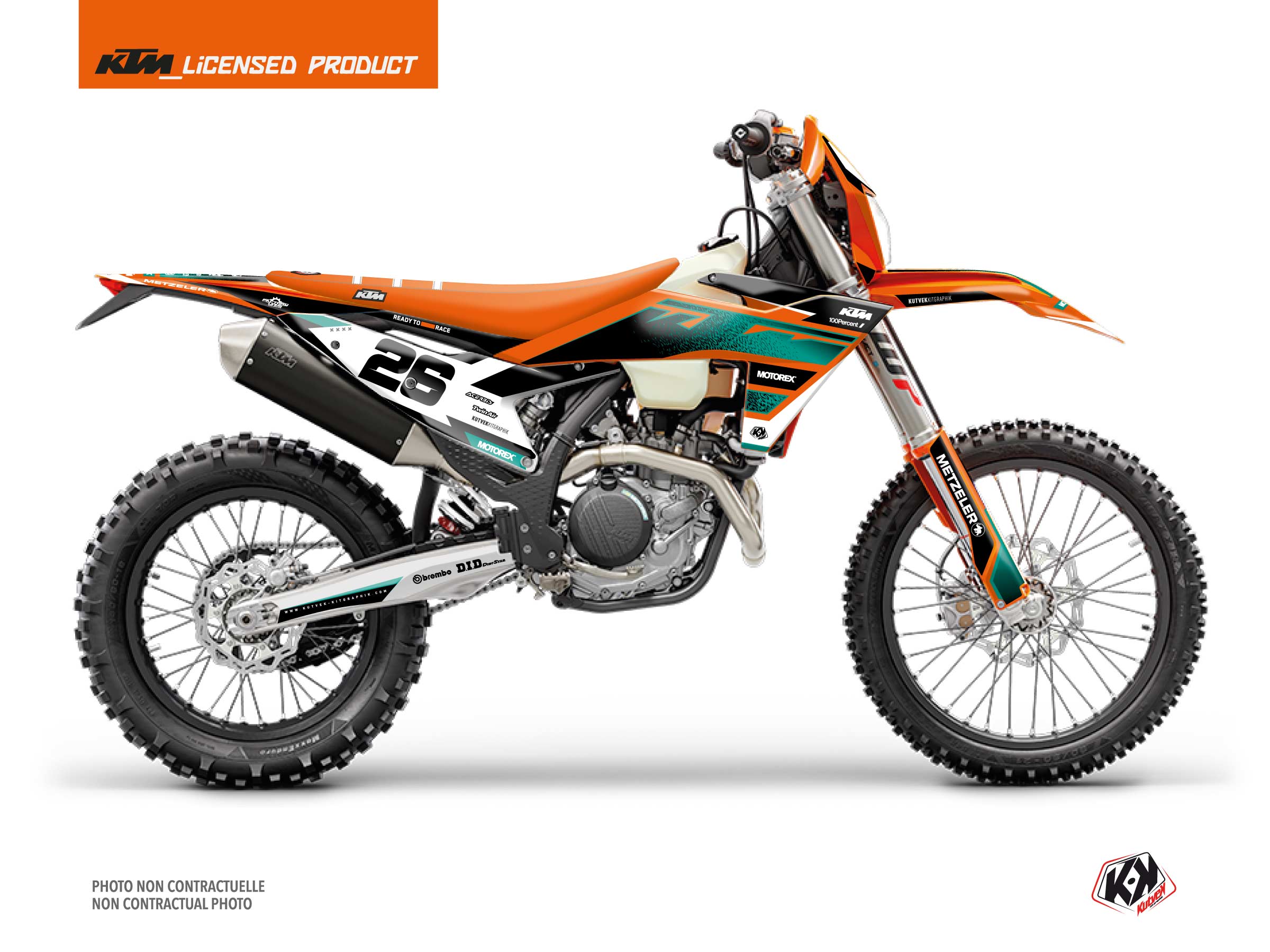 Ktm Exc Excf Dirt Bike Sizzle Graphic Kit Green