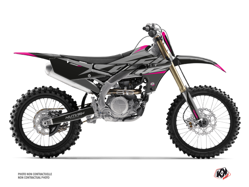Yamaha 250 YZF Dirt Bike Skew Graphic Kit Pink