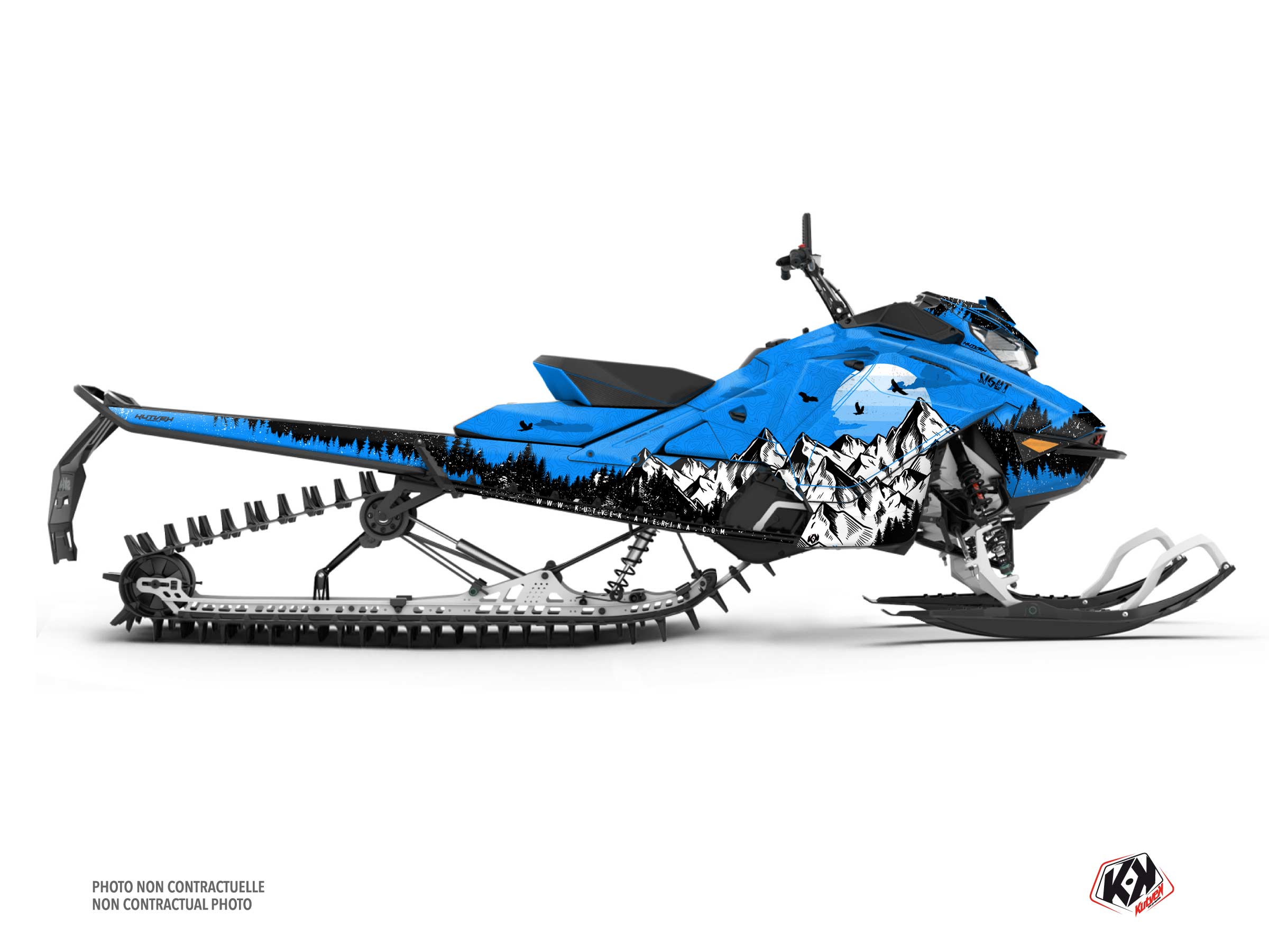 skidoo snowmobile sight  graphic kit blue