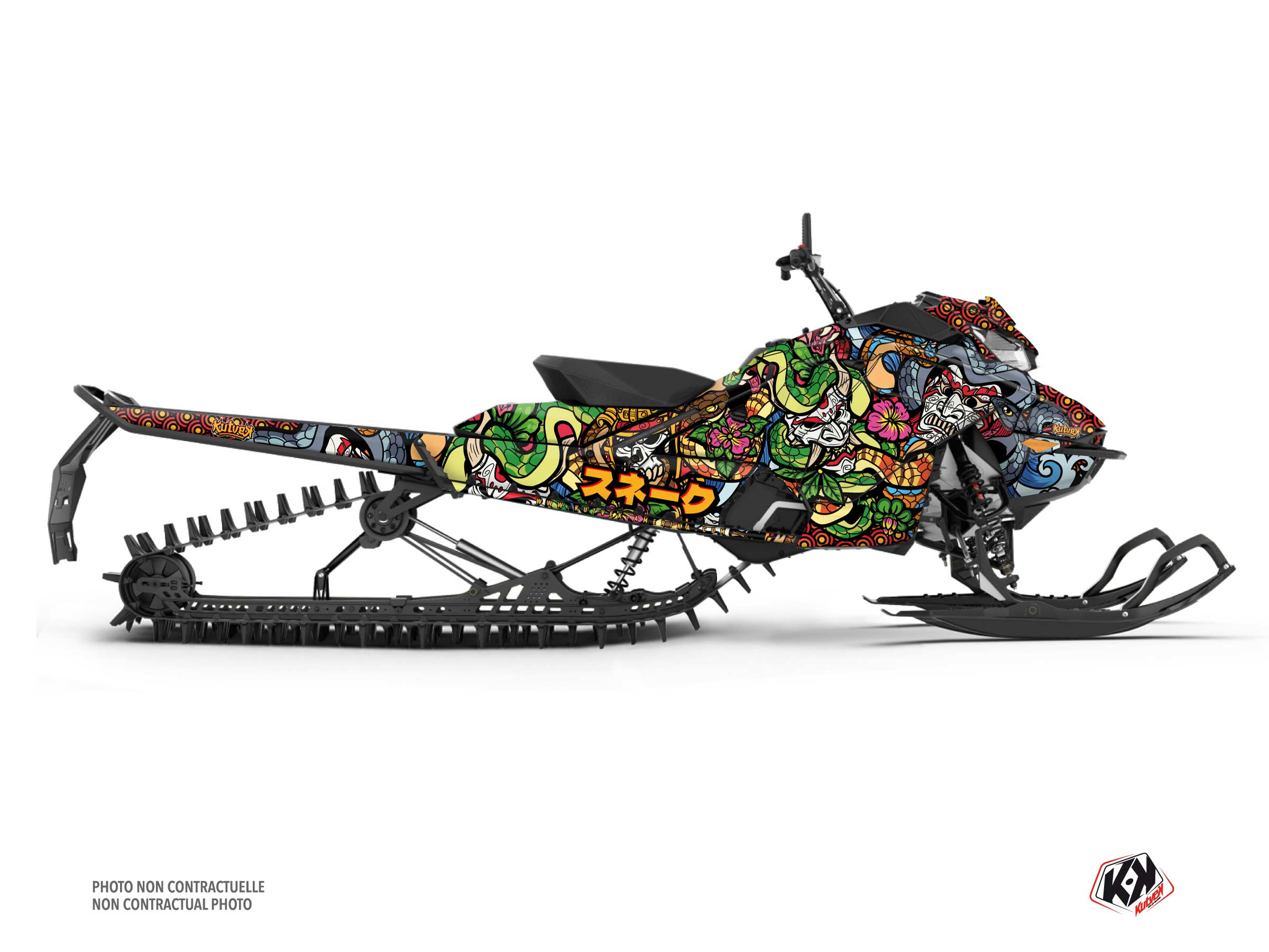 kit déco motoneige skidoo renegade x 600 e-tec snake colors