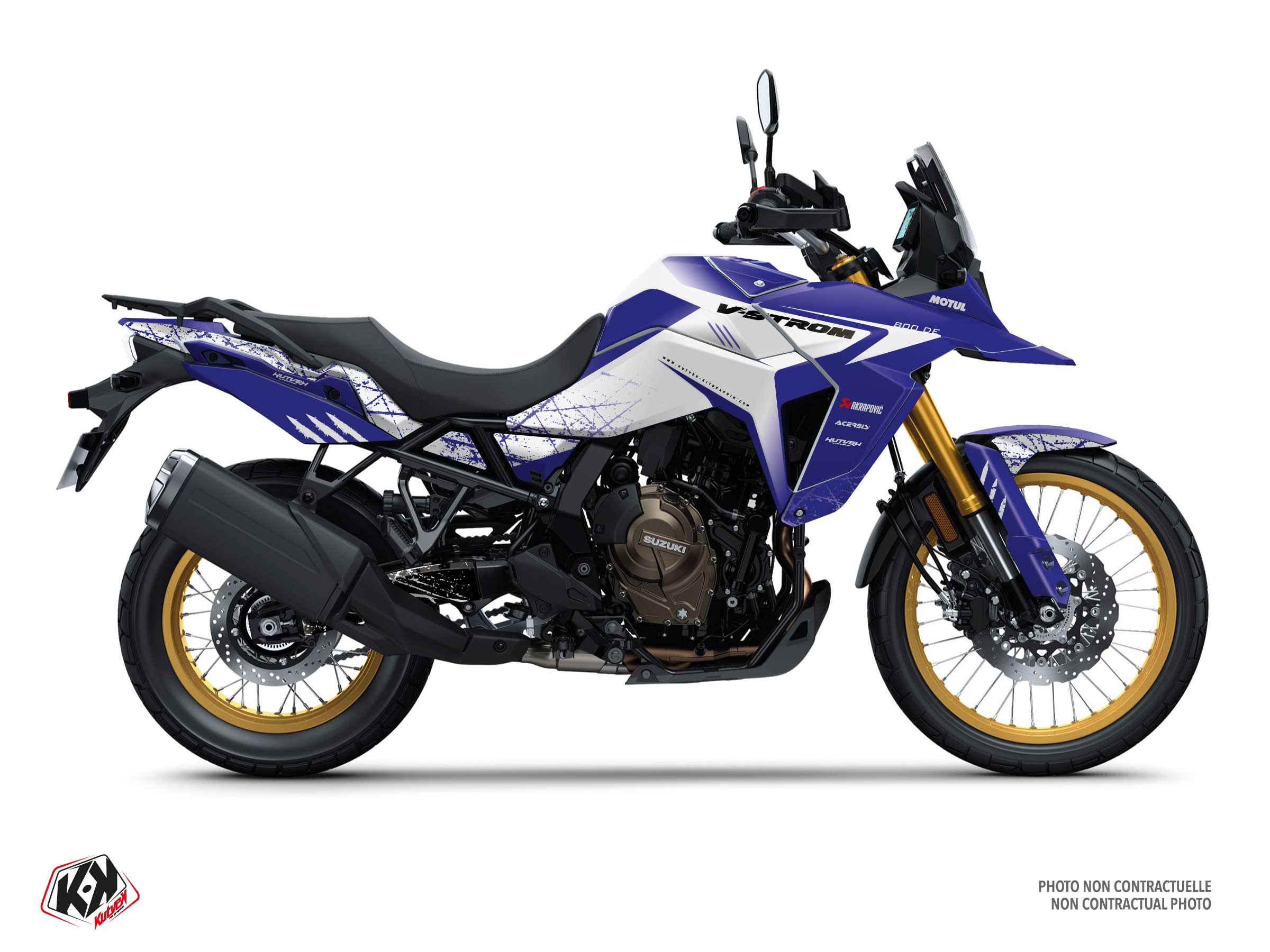 suzuki street bike skwal  graphic kit white