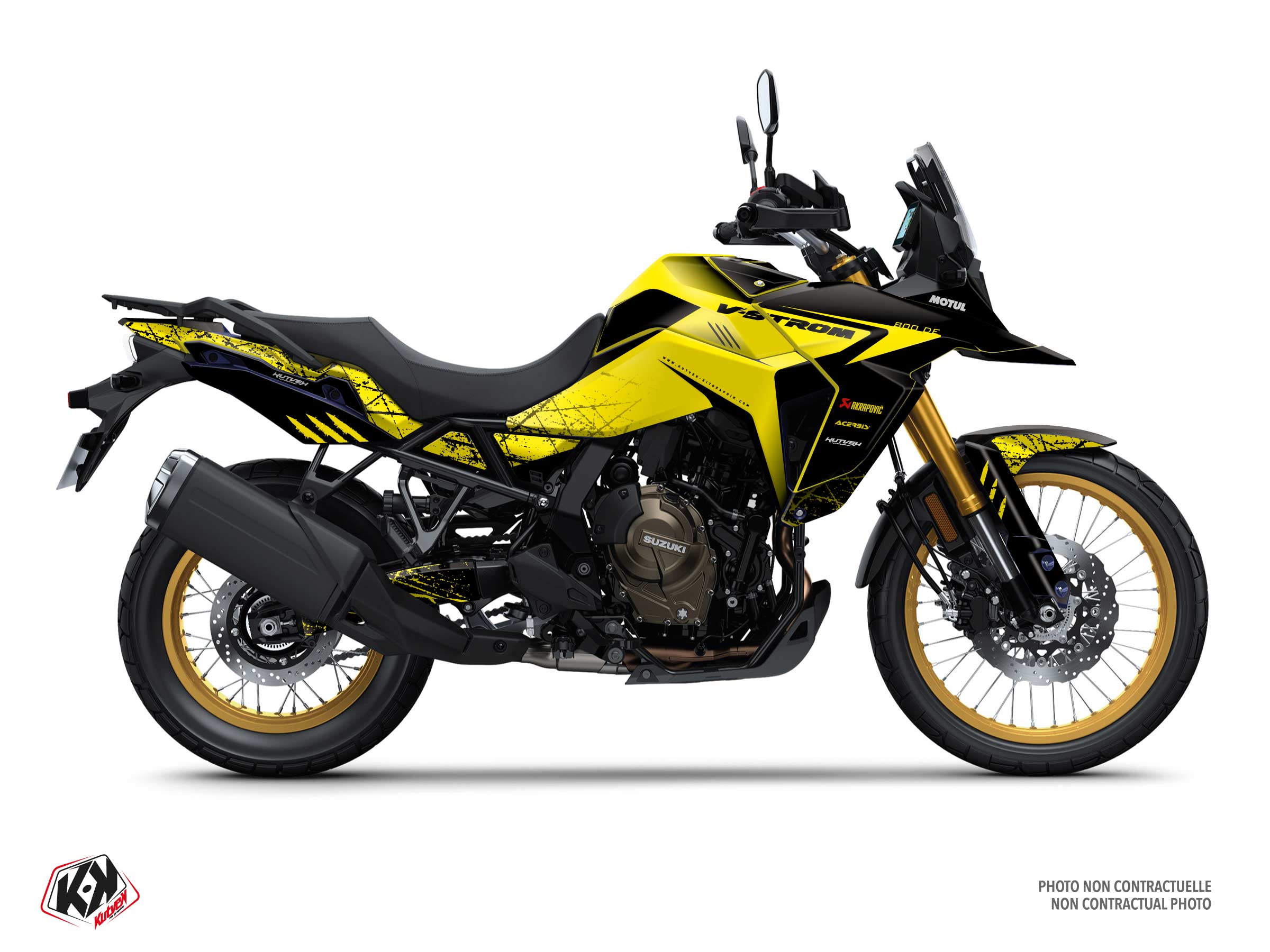 suzuki street bike skwal  graphic kit yellow