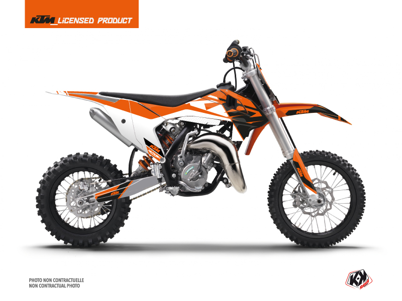 KTM 50 SX Dirt Bike Skyline Graphic Kit Orange