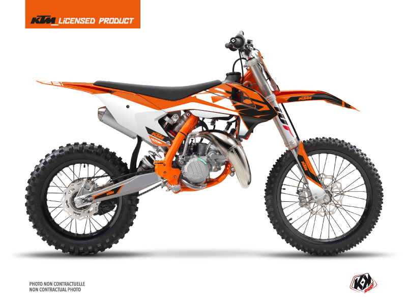 KTM 85 SX Dirt Bike Skyline Graphic Kit Orange
